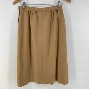 Vtg Pendleton Skirt 10 27Wx28L Wool Academia Neutral Pleated Preppy Punk Granny